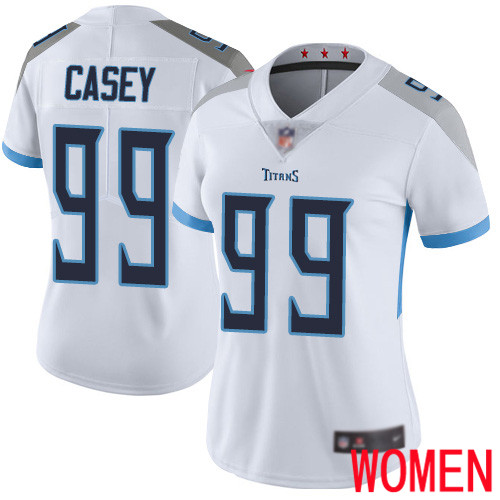 Tennessee Titans Limited White Women Jurrell Casey Road Jersey NFL Football #99 Vapor Untouchable->youth nfl jersey->Youth Jersey